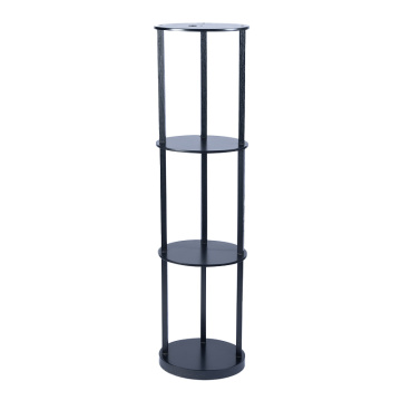 Modern Oval Shelf Light Wooden Storage Rack