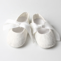 White Satin Baby Dress Shoes Girl