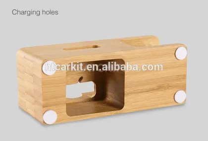 2016 Newest Stand Wood Charger Holder for Apple Watch desktop