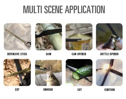 Tactical Folding Self-Defense Camping Walking Stick