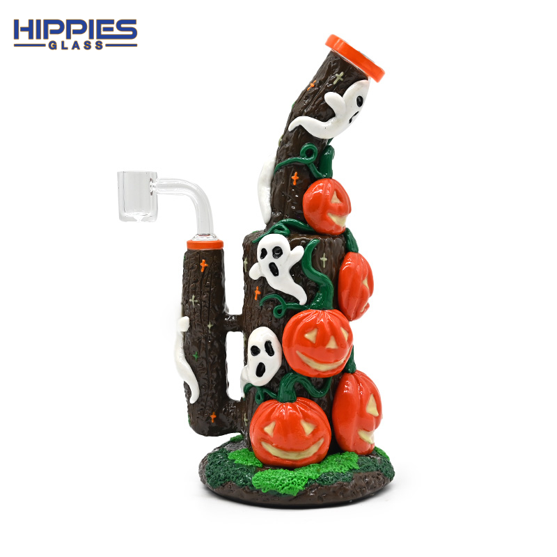 3D Cartoon Dab Rigs with Halloween jack-o-lantern