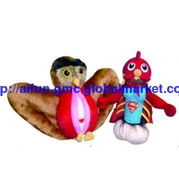 Eagle and Chiken hand puppet toys, Enjoy the happy childhood