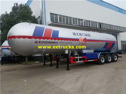 32Ton 62000L البروبان ناقلات الغاز المقطورات