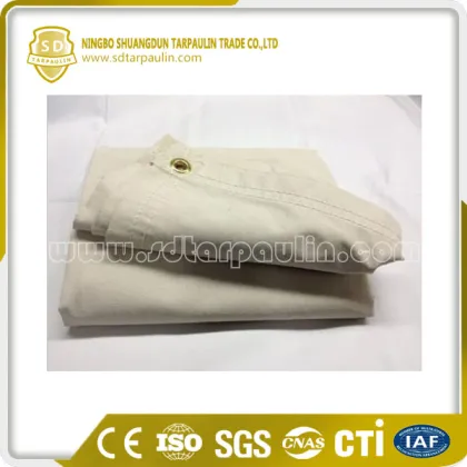 Truck Tarp Double Stitched Hems Canvas Cotton Tarp