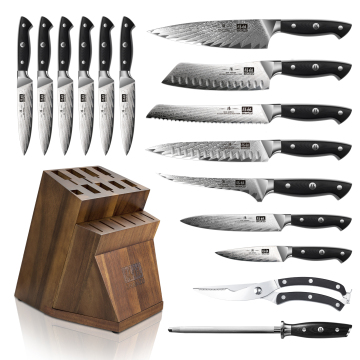 Professional SHAN ZU Damascus Steel Knife: A High-Quality Japanese Kitchen Tool with 67 Layers and G10 Handle - 62HRC Hardness