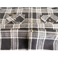 Men Casual Double Pocket Y/D T/C Flannel Shirt