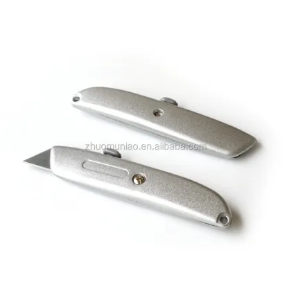 Aluminum Fixed Blade Knives Safety Box Cutter Tools