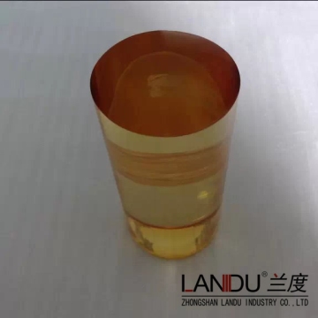 transparent gold yellow color acrylic round rods