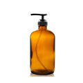 Amber Hand Wash Glass Liquid Soap Dispenser