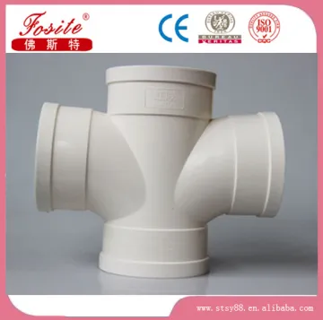 pvc drainage pipe fittings cubic cross