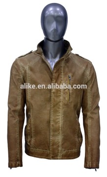 ALIKE pu jacket for men custom jacket