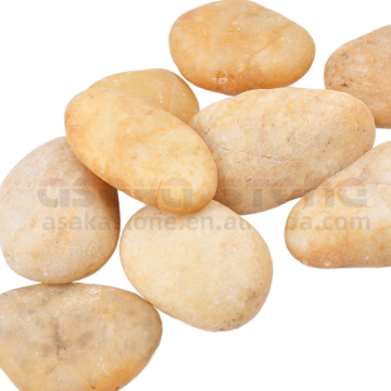 Cobblessys Lavated: pietre del fiume giallo naturale per pavimentazione da giardino all'aperto e arredamento per la casa
