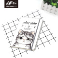 Caderno de papelaria de estilo adorável de gato personalizado com diário de cinta elástica