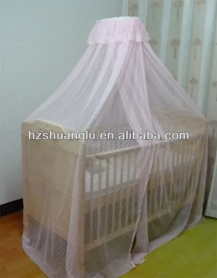 100 polyester baby crib mosquito netting