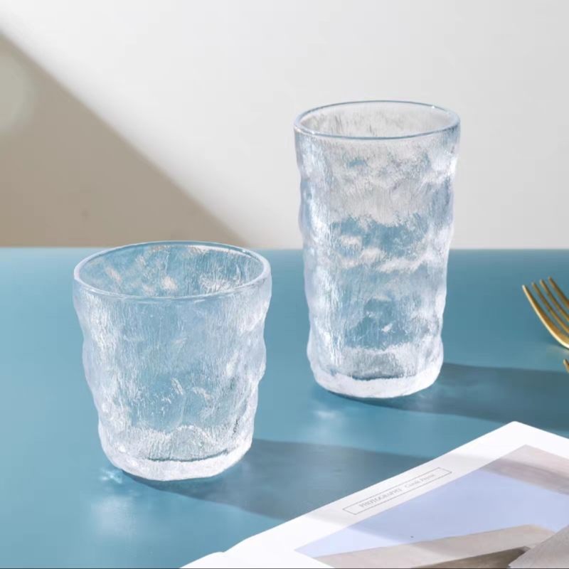 Domestic transparent glass cup for tea drinking