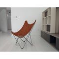 Hardoy butterfly chair by metal frame