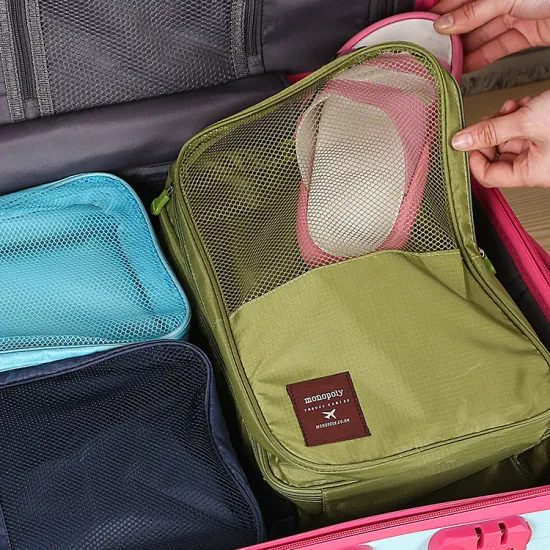 J402 New Beauty Travel Portable Zipper Shoe storage Organizer Bag