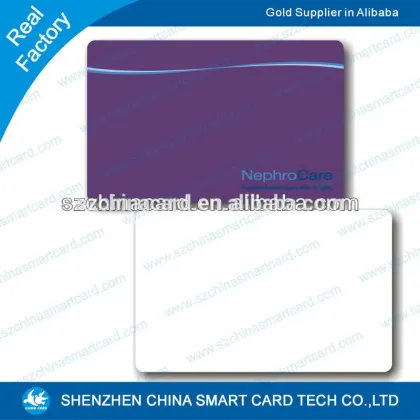 Cheap 0.76mm thickness plastic card 125khz access cards