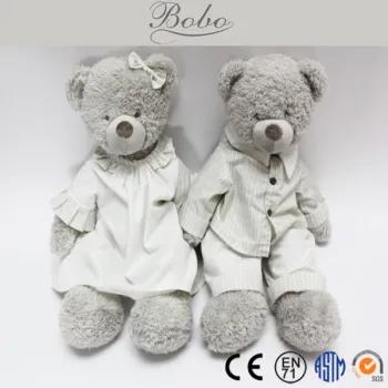 Plush Toy Stuffed Teddy Bear Dressing Pajamas