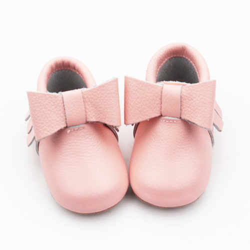 Baby Shoes Pink Newborn Bowknot Baby Girl Moccasins