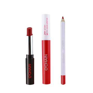 OCHAIN Wholesale Waterproof Lipstick Set with Lip Liner Kit