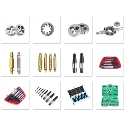 TiN Coated Thread Tap and Die Set M3-M12 for Hand Tools