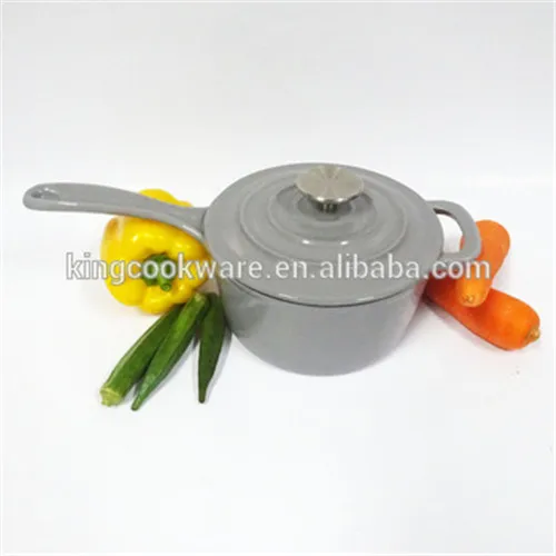 Gray cast iron milk pot/casserole set/sauce pan