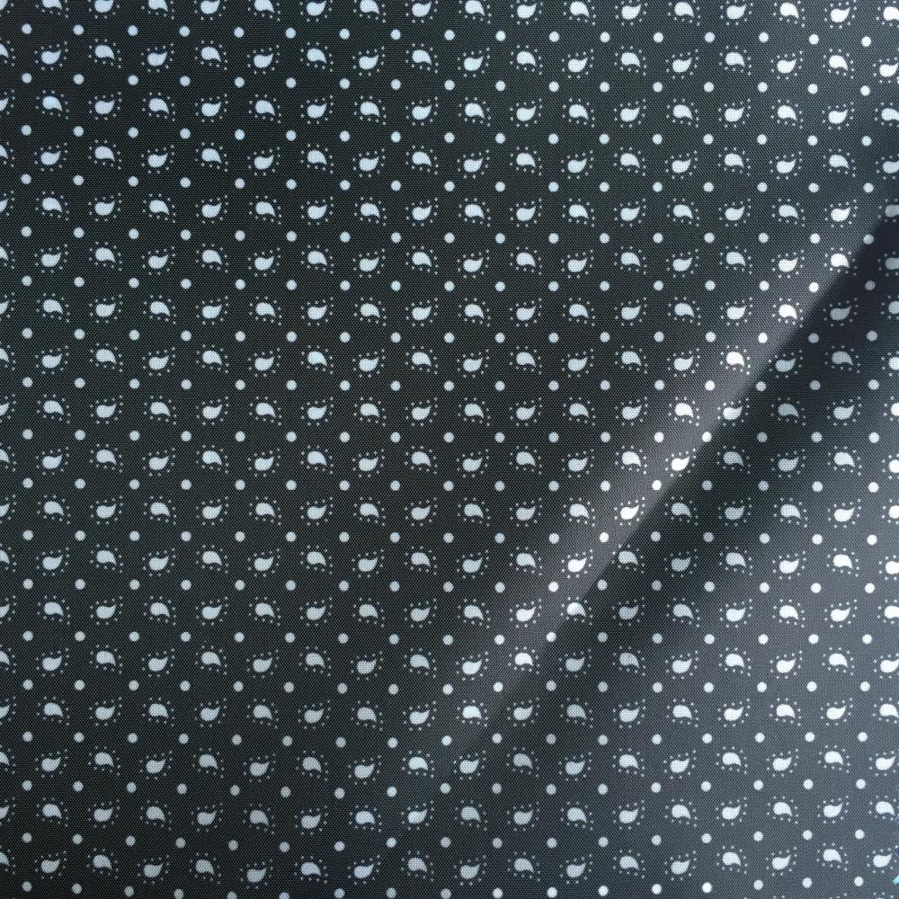 Black Water Drop Printed Lining