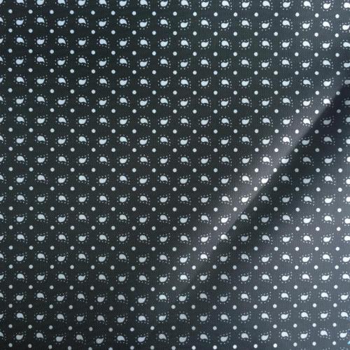 Vatten Drop Dot Black Printed Foder