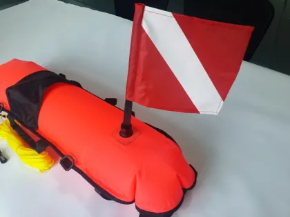 Fish torpedo inflatable spearfishing float