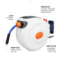 Retractable air hose reel,3/8" air compressor hose reel with 180° rotating bracket, closed automatic rewind mixed air hose reel