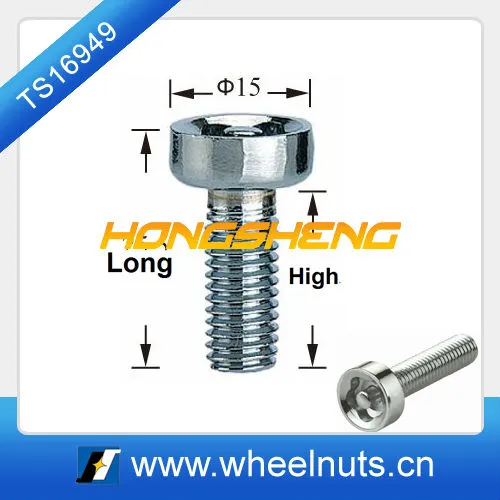 HONGSHENG wheel license plate bolts