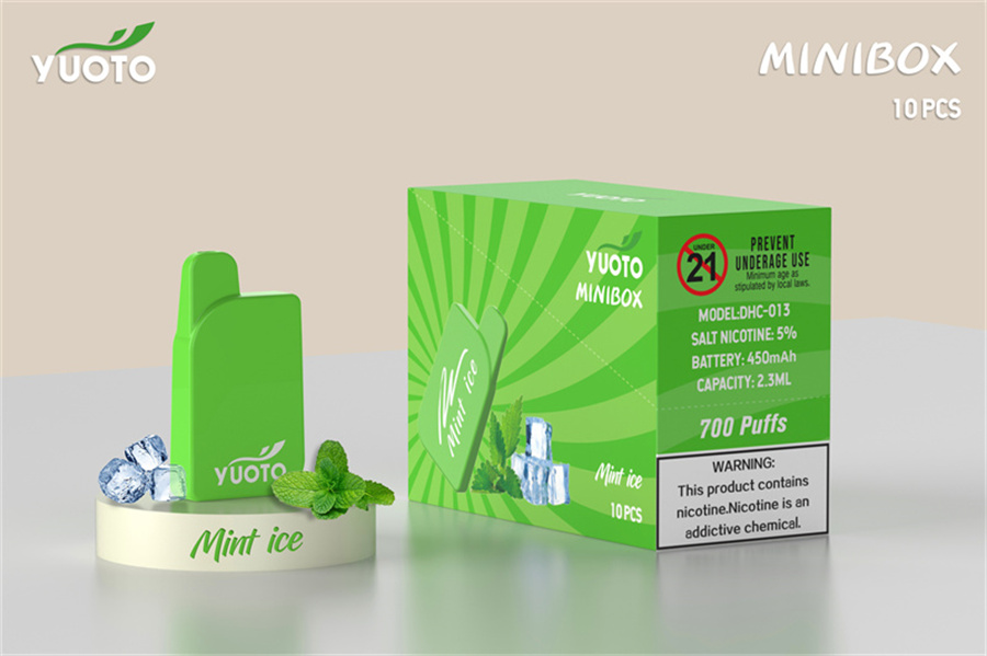 Yuoto minibox 700puffs جهاز vape القابل للتصرف