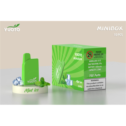 Youoto minibox 700puffs Одноразовое вейп -устройство