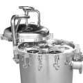 304 stainless steel high capacity bag filter housing