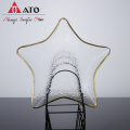 Ato Starfish Style Glass Gold-Gold-Rim Assiette