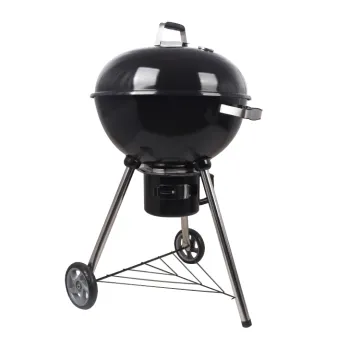 22 Inch Removable Ash Catcher Kettle Portable Barbeque Grill Round Outdoor Charcoal Barbecue Bbq Grill