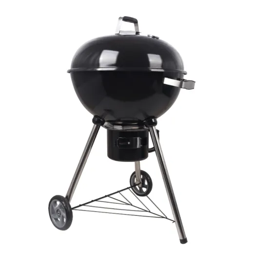22 Inch Removable Ash Catcher Kettle Portable Barbeque Grill Round Outdoor Charcoal Barbecue Bbq Grill