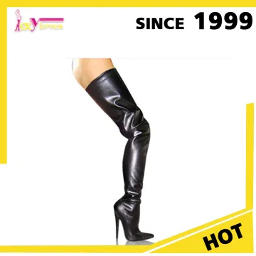 Over The Knee Thigh High Boots Ladies High Heel Black sexy boots
