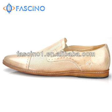 Mens dress shoe with leather sole