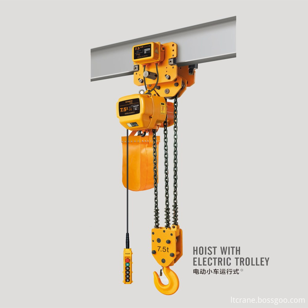 hoist with electric trolly