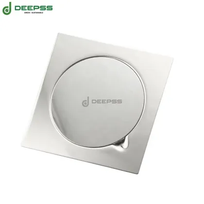 DEEPSS 150x150 mm Stainless Steel Square Floor Drain for Bathroom Showers