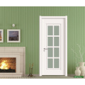 White Modern Wooden Door With Glass