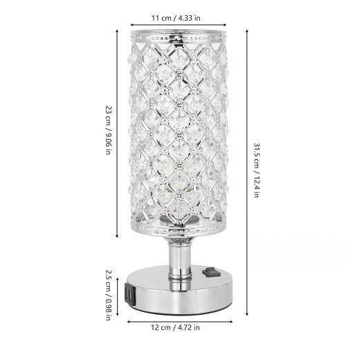 Crystal Table Lamp Set of 2