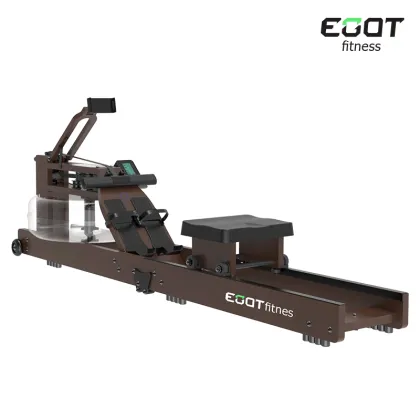 EOAT Rubber Wood Rowing Machine: Air Rowing Exercise Equipment
