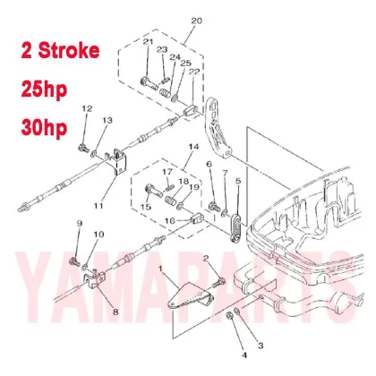 BOLT FOR YAMAHA HIDEA PARSUN SEATAN 2-STROKE 25HP/30HP OUTBOARD ENGINE