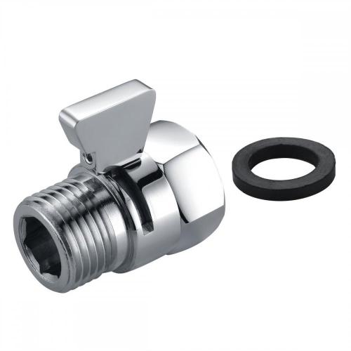 Silver Brass Square Handle angle stop valve