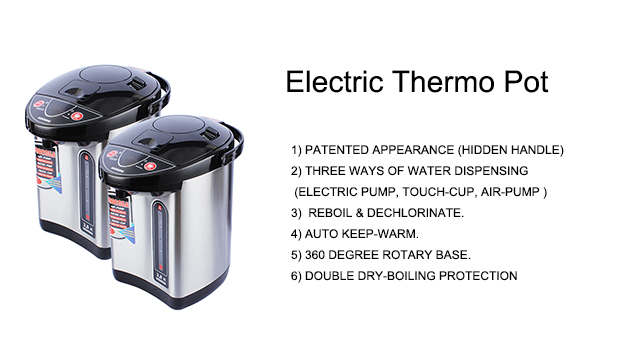 5.0 Litre Household Electric Thermo Pot Hot Water Boiler Stainless Steel Jar pot