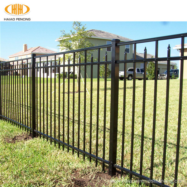 Powder coated security metal iron fence panels