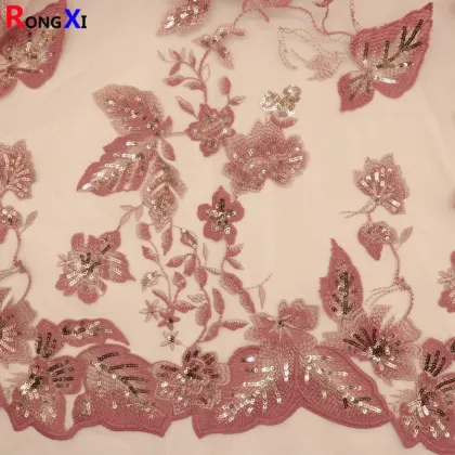 Multifunctional Lace Sequin Beads fabric